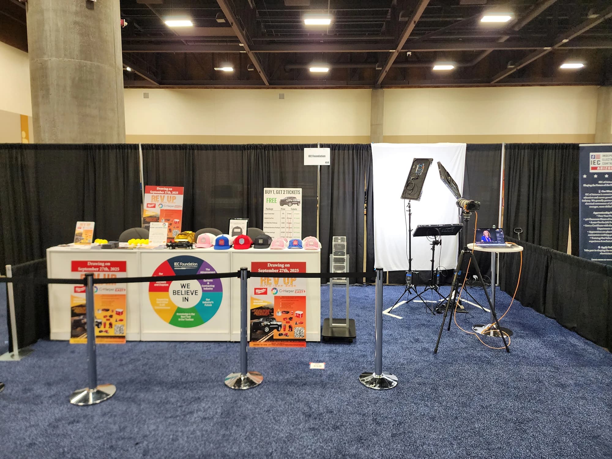 Conference headshot booth in action at Pittsburgh event