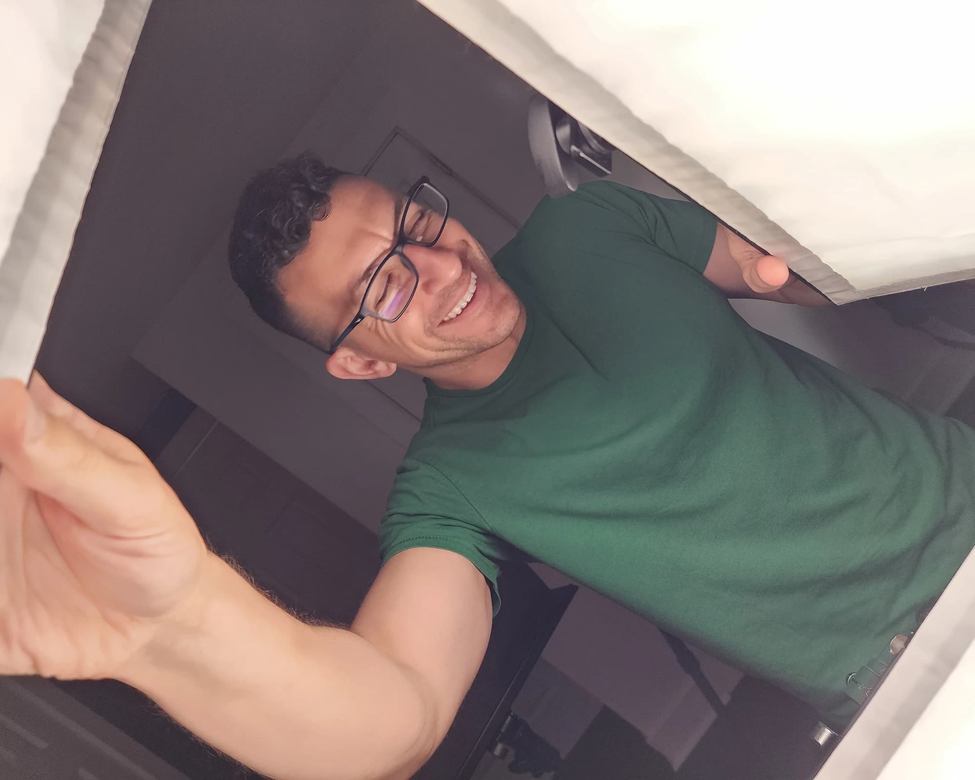 Chad Isaiah setting up photography lighting