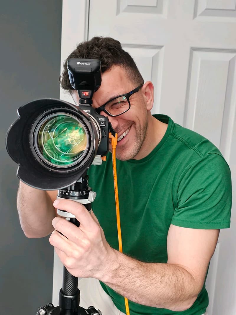 Pittsburgh headshot specialist at work in studio