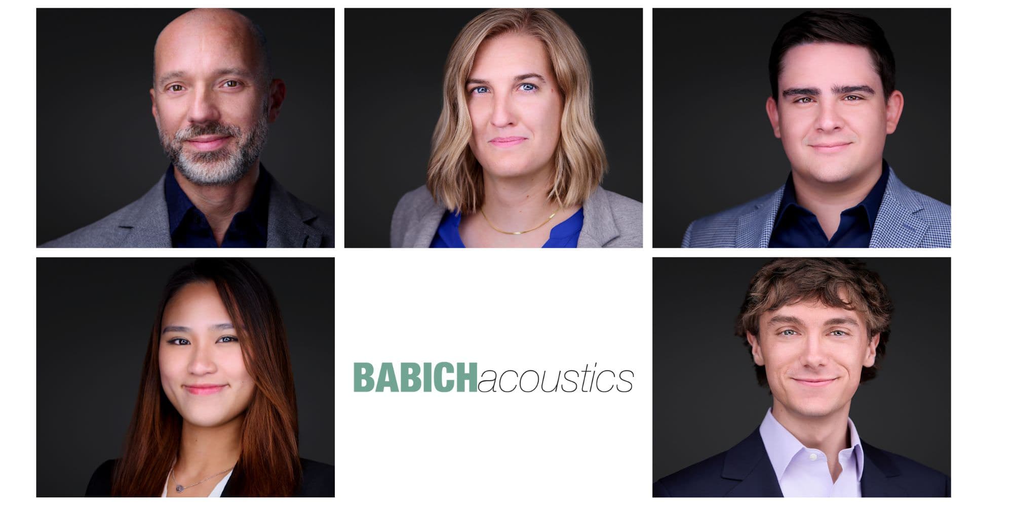 Professional team headshots - Babich Acoustics Pittsburgh