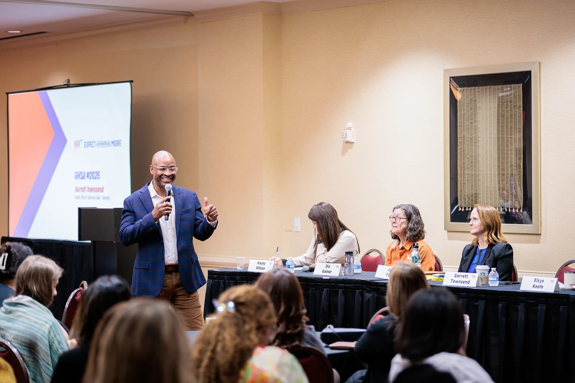 GHSA Annual Meeting 2025 attendees at networking event