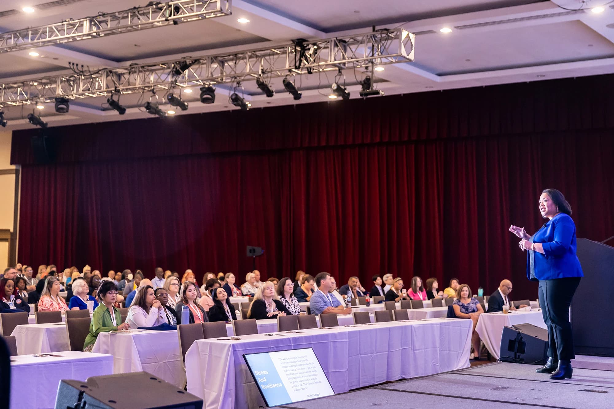 AMT 2025 annual meeting featured speaker delivering industry insights