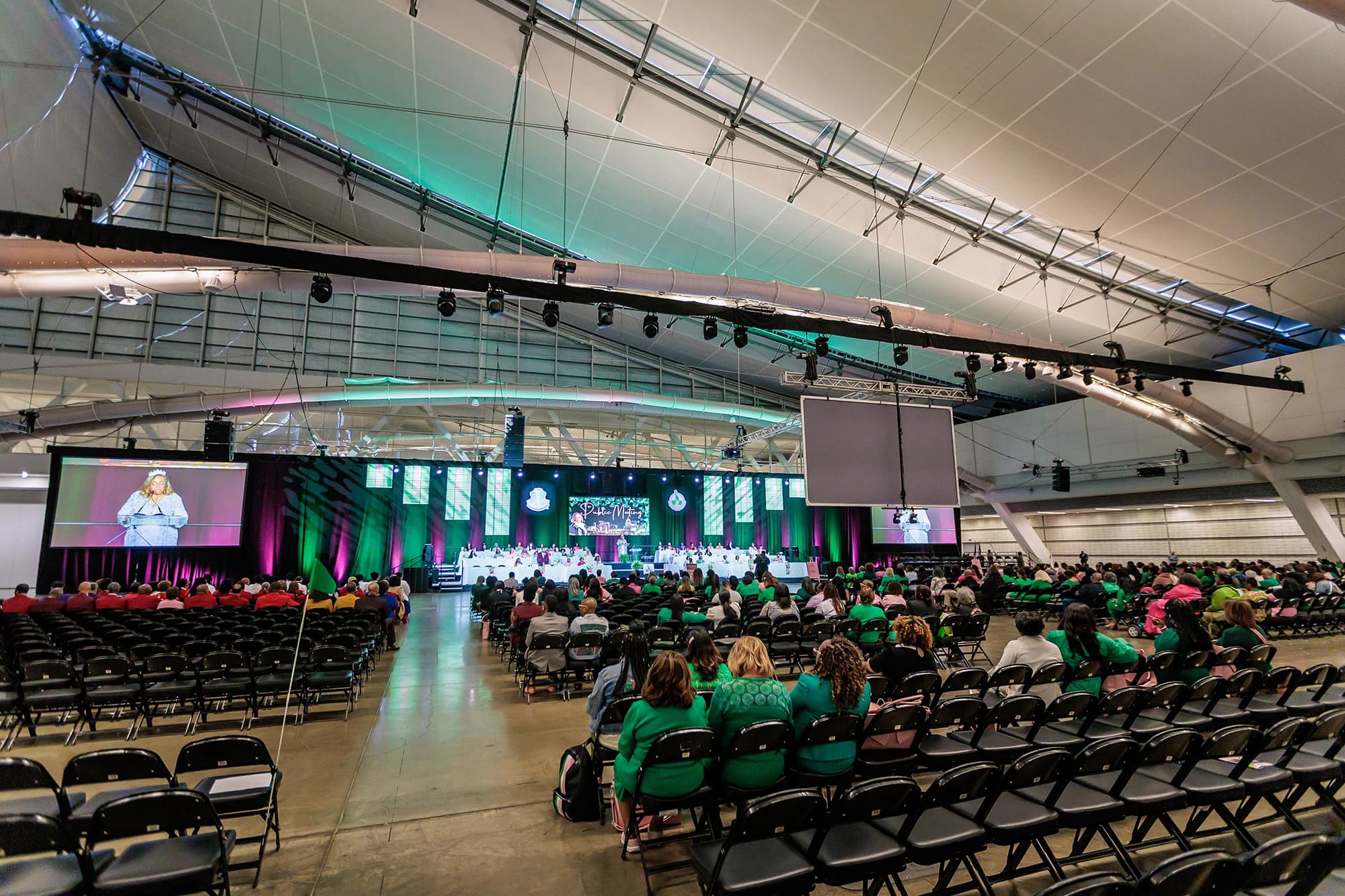 Alpha Kappa Alpha sorority conference networking event April 2025