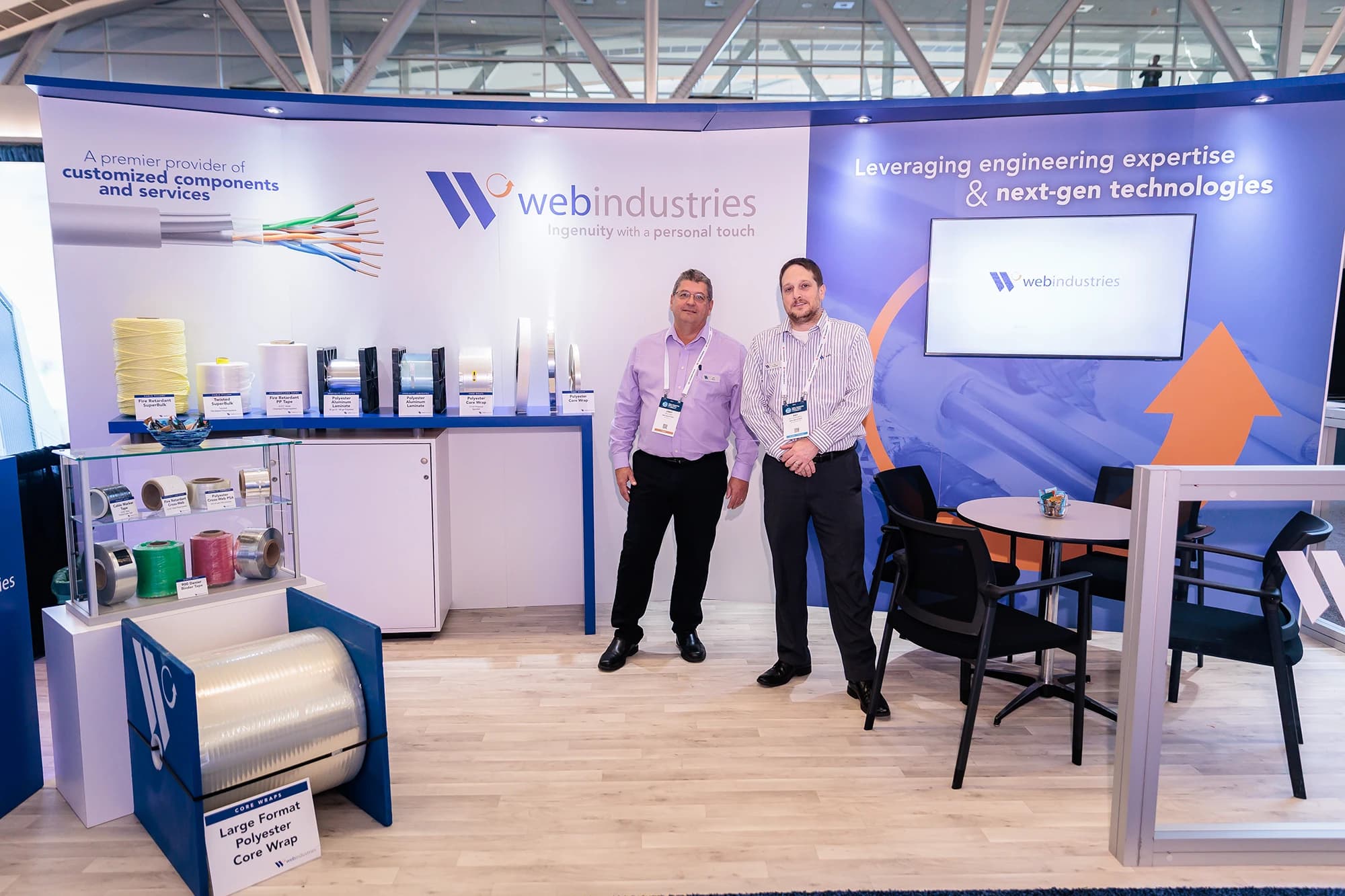 IWCS Cable Forum 2025 trade show floor with multiple exhibitors