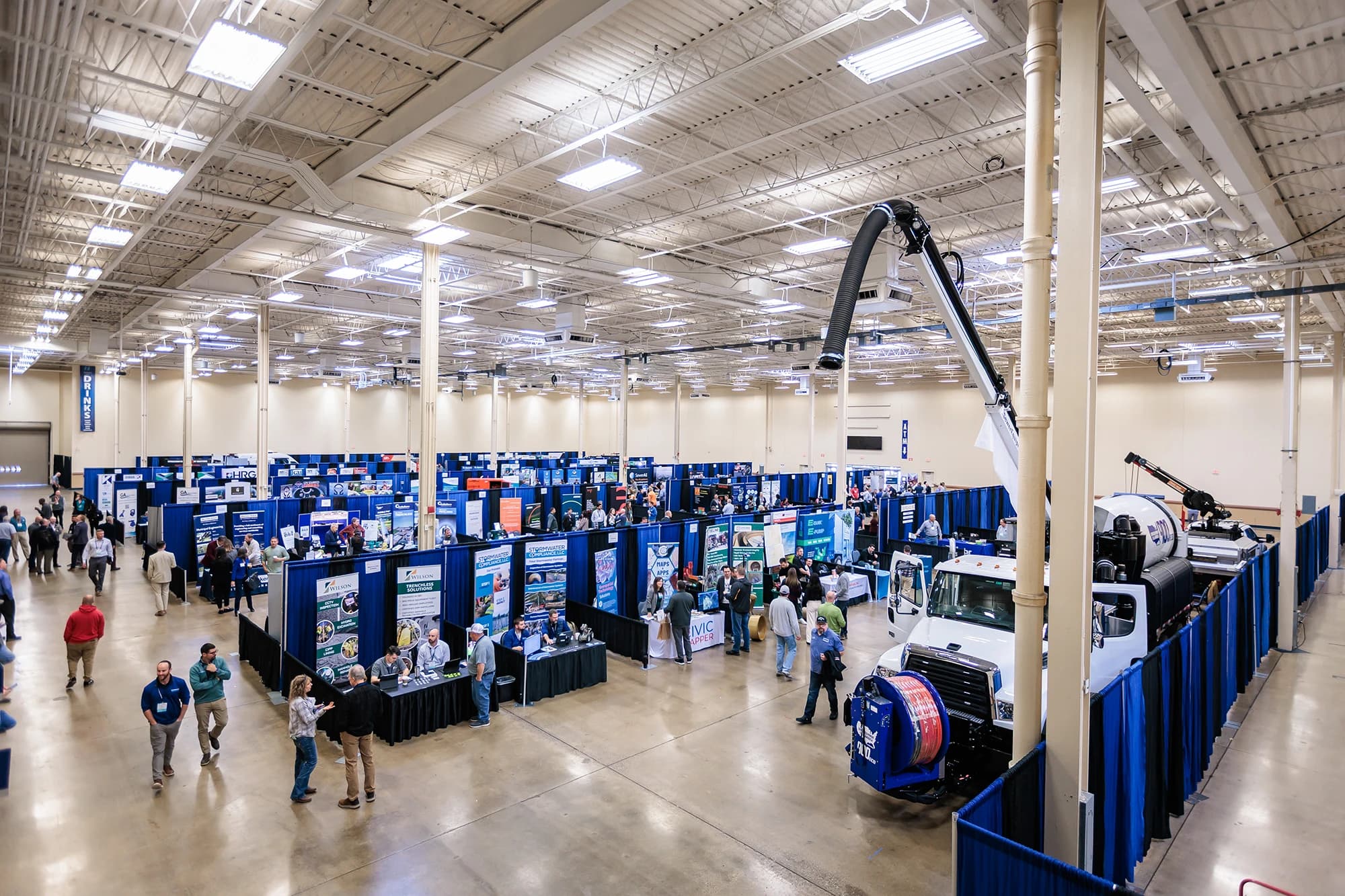 Monroeville Convention Center trade show vendor booth setup