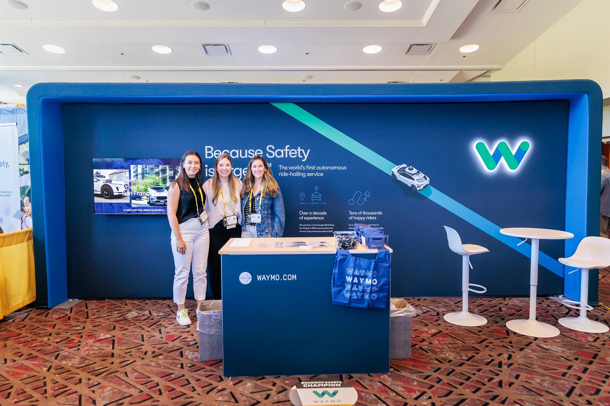 Trade show exhibition floor